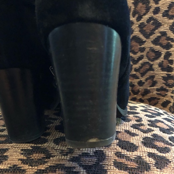 Franco Sarto L-Delancy Suede Ankle Boot - Black, Size 9 - Picture 7 of 10